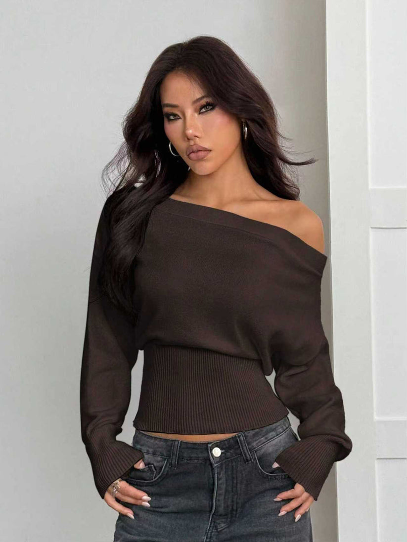 OFF SHOULDERRELAXED FIT LONGSLEEVE