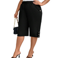👖New Arrival❣️Women's Casual Comfortable Elastic Waist Capri Pants